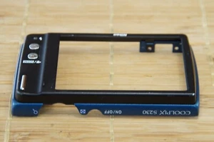 NIKON S230 COMPACT CAMERA PARTS: BLUE REAR CHASSIS. - Picture 1 of 4