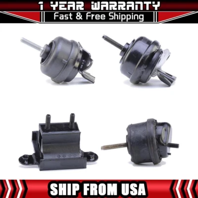 Ancla 4 soportes de motor de transmisión automática para Cadillac Deville V8 00-05 4,6 L Foto 1 de 4