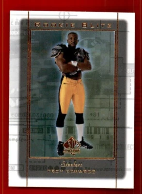 1999 SP Authentic Rookie Blitz #RB17 Troy Edwards. - Image 1 of 2