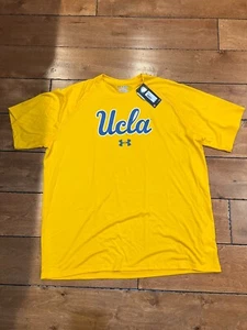 UA UNDER ARMOUR UCLA BRUINS FOOTBALL PLAYER CREW T-SHIRT BLUE 2XL NWT - Picture 1 of 4