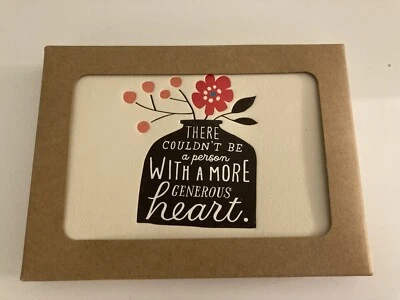 Recycled Hallmark "There Couldn't Be a Person Generous Heart"  Thank You Cards - Image 1 of 2