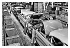 1957 CHEVROLET CAR ASSEMBLY LINE FACTORY 4X6 B&W PHOTO