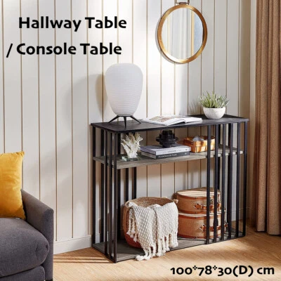 Hallway Console Table Hall Side Entry 3-tier Open Display shelf - Image 1 of 4