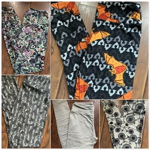 NWT *LOT OF 5* LuLaRoe Leggings OS One Size Disney, Halloween, - Picture 1 of 6