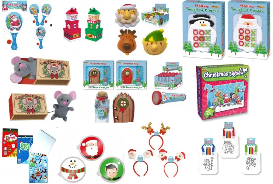 Fiesta de Navidad Bolsa Rellenos Nochebuena Nochebuena Caja Medias Rellenos Juguetes Foto 1 de 1