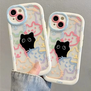 Cute Animal Phone Case For iPhone 11 12 13 14 15 16 Pro Max Silicone Soft Cover - Picture 1 of 11