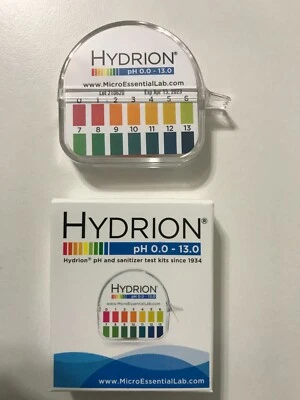 Hydrion Lab Tape #93 InstaChek pH Test Paper Strip 15ft Roll 0-13 Range USA Made - Image 1 of 4