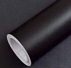 120 pouces papier de contact noir mat pelé et bâton papier peint amovible