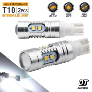 2 x T10 40W High Power LED White Backup Reverse Light Bulbs Projector - Foto 1 di 6