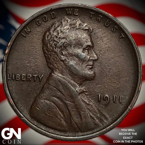 1911 P Lincoln Cent Wheat Penny  Q5893 Cover
