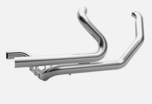 Tab Performance 1993-2008 2-into-2 HD Touring Exhaust Chrome Headpipe 123-1201 - Picture 1 of 3