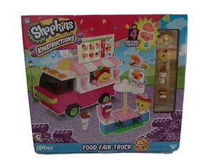 Shopkins Food Fair Truck 4 Buildable Structures Kids Youth 184 Pieces New Toys - Picture 1 of 7