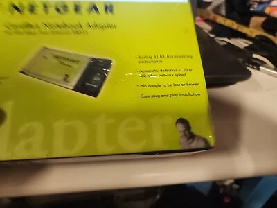 NETGEAR CARDBUS NOTEBOOK ADAPTER 10/100 MBPS FAST ETHERNET # FA511 32-BIT SEALED - Image 1 of 4