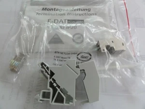 BTR (Metz) E-DAT modul Cat.6 RJ45 Anschlusseinheit für Trageschiene - Bild 1 von 3