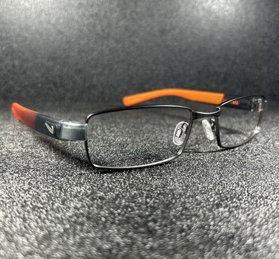 Nuevas Gafas Nike 8167 075 Mate Gunmetal Gris Escama/Naranja 54-17 140 Foto 1 de 4