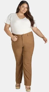 Terra & Sky Women's Plus Wear to Work Straight Leg Stretch Pants Sz: 20W NWT - Picture 1 of 7