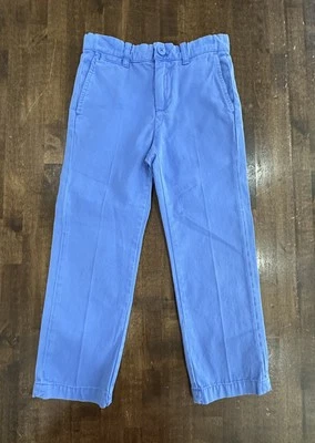 Crewcuts Boys Sz 6 Straight Chino Pants Adjustable Waist Cotton Spring Seascape - Image 1 of 4