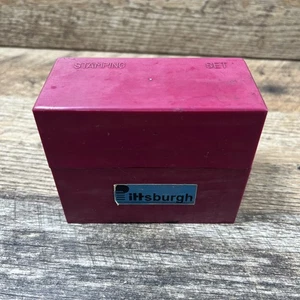 Pittsburg Alpha Numeric Metal Stamping Set 3/8"  & Ampersand - Picture 1 of 4