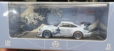 Porsche RWB 964 “Kanazawa Wave Surfing”  By Time Micro x GDO Workshop 1:64 - Image 1 of 3