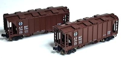 Kato N-Scale 186-0102 ACF 70t Covered Hopper Santa Fe ATSF Set #2 - NEW - Image 1 of 4