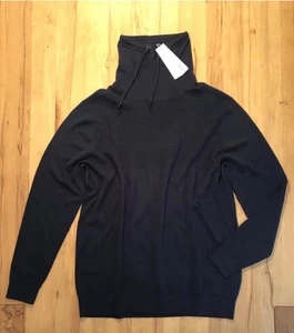 Neu Edc Esprit Herren Baumwolle, 5%Kaschmir  Troja Kragen Pullover Gr.XL Schwarz - Bild 1 von 2