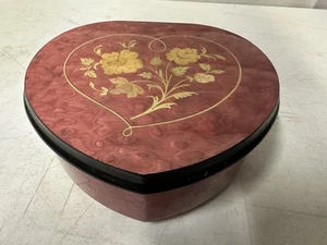 Vintage Reuge Music Jewelry Box Heart Shape “Always-Berlin” - Picture 1 of 6
