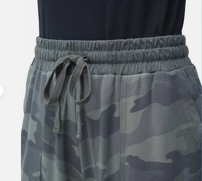 Calça Joggers Feminina Esplêndida Aj Bolsos com Cordão (Camuflagem Cinza G) Nova Sem etiquetas - Imagem 1 de 4