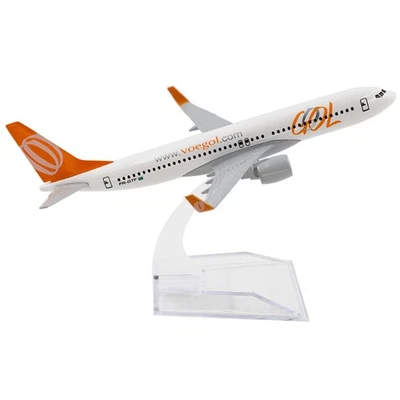Avión escala 1/400 Brasil GOL 737 aleación avión modelo recuerdo exhibición regalo e Foto 1 de 4