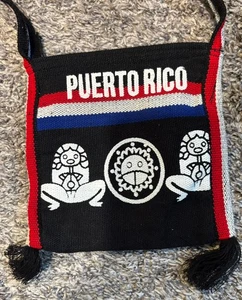 Puerto Rico Umhängetasche Boho mehrfarbig mit Quasten Reißverschluss oben Unisex gefüttert - Bild 1 von 11