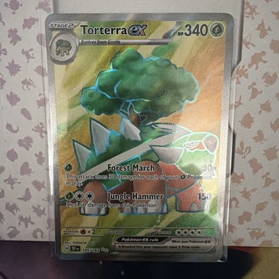 Torterra EX 185/162SV05: Temporal Forces Full Art English Card - Image 1 of 2