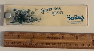 Q   Vintage 1925 HARTLEY'S Department Store FAIRMONT WV Signature Blotter - Picture 1 of 2