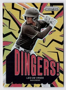 2025 Panini Prizm Dingers! Leo De Vries #15 Silver (RC) SAN DIEGO PADRES - Picture 1 of 2