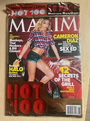 Maxim HOT 100 June 2011 CAMERON DIAZ sexy cover Sealed Megan Fox OLIVIA MUNN - Image 1 of 2