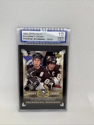2005-06 Sidney Crosby Rookie -  Phenomenal Beginnings #14 Gold - 10 Mint - Image 1 of 2