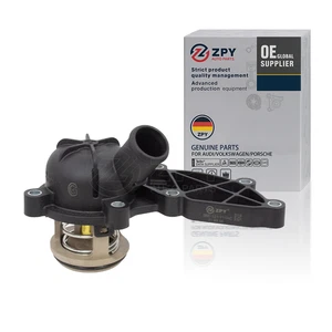 ZPY Engine Cooling Thermostat Assembly For VW Audi A4 A5 A6 A8 C7 A7 06E121111AC - Picture 1 of 7