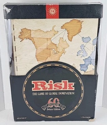 Risk 60th Anniversary Deluxe Edition Wooden Board Game. Never Opened Or Used. - Image 1 of 4