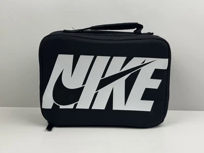 Nike Lunch Box Logo Kids Adult Insulated Lunch Box with Handle Black/White - Image 1 of 4