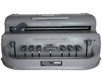 Vintage Antique Perkins Brailler Gray David Abraham Howe Press Not Tested Parts - Image 1 of 4