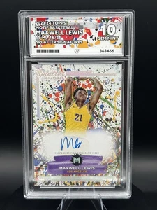 2023-24 Topps Motif Splatter Signatures /25 Maxwell Lewis #SS-ML RC Auto ACE 10 - Picture 1 of 3