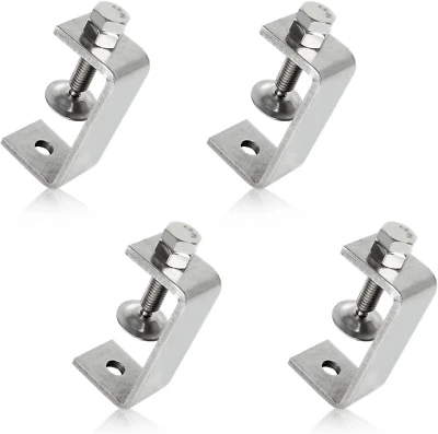 4 Pack 304 Stainless Steel C Clamp, 2 1/2 Inch Tiger Clamp Heavy Duty Woodworkin - Image 1 of 4