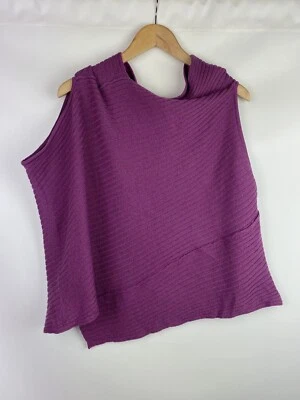 Oska Damen Avantgarde Assymetrischer Ärmellos Wollpullover Gr.4 - Bild 1 von 4