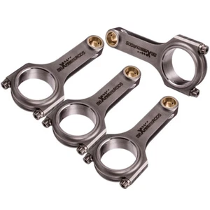 H-Beam Connecting Rods Bolts For Mitsubishi Lancer Evolution X 4B11T 5.659" - Foto 1 di 12
