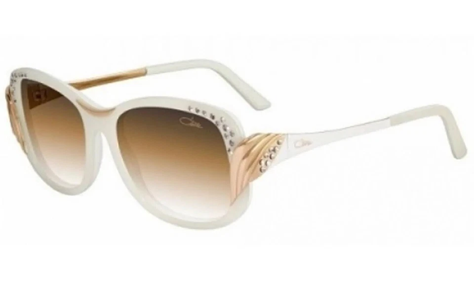 cazal sunglasses women white and gold made from REAL gold  - Image 1 of 4