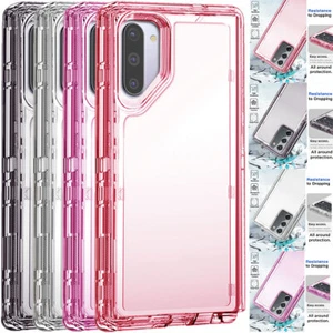 Crystal Clear Phone Case Hard Heavy Duty Cover For Samsung Galaxy Note10/Note10+ - Bild 1 von 16