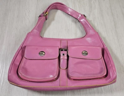 Hype Mujer Cuero Bolso de Hombro Cartera Bolso de Mano Bolsillos Magnéticos Elegante Rosa Foto 1 de 4
