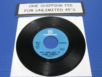 Bobby Sherman - Easy Come, Easy Go /July Seventeen - 1970 Pop Rock 45 VG+ VINYL Foto 1 de 2