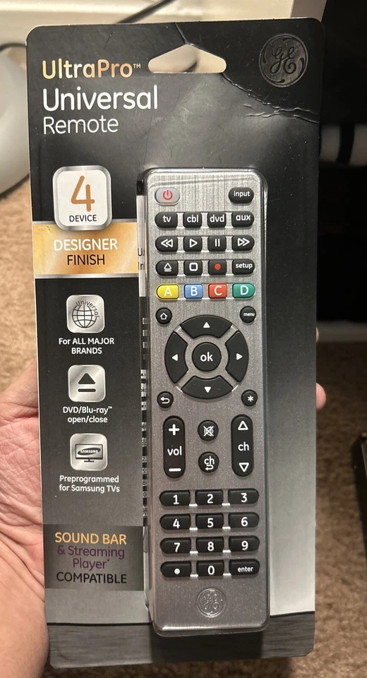 GE Ultra Pro 33709 4 Device Universal Remote Control NEW SEALED - Image 1 of 1