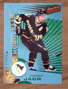 1997 1997-98 PACIFIC DYNAGON JAROMIR JAGR ICE BLUE  #102 PITTSBURGH PENGUINS - Picture 1 of 2