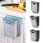 Hanging Collapsible Trash Can 9L Wall Mounted Foldable Waste Bin For Kitchen Cab