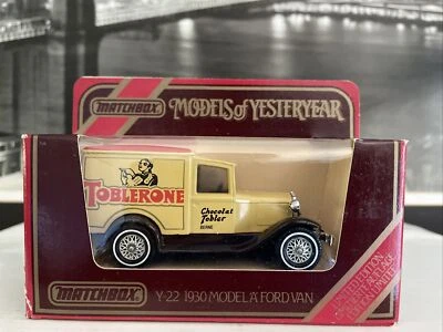 MATCHBOX Y-22 1930 MODEL A FORD VAN TOBLERONE CHOCOLAT NIB LE 1984 NEW - Image 1 of 4